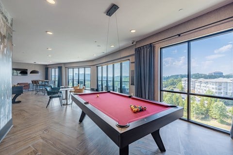 Sky Lounge with TVs and Pool Table
