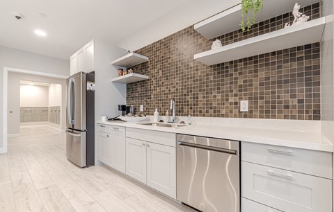 Community Kitchen at Briar Park 55+ Apartments, Atlanta 